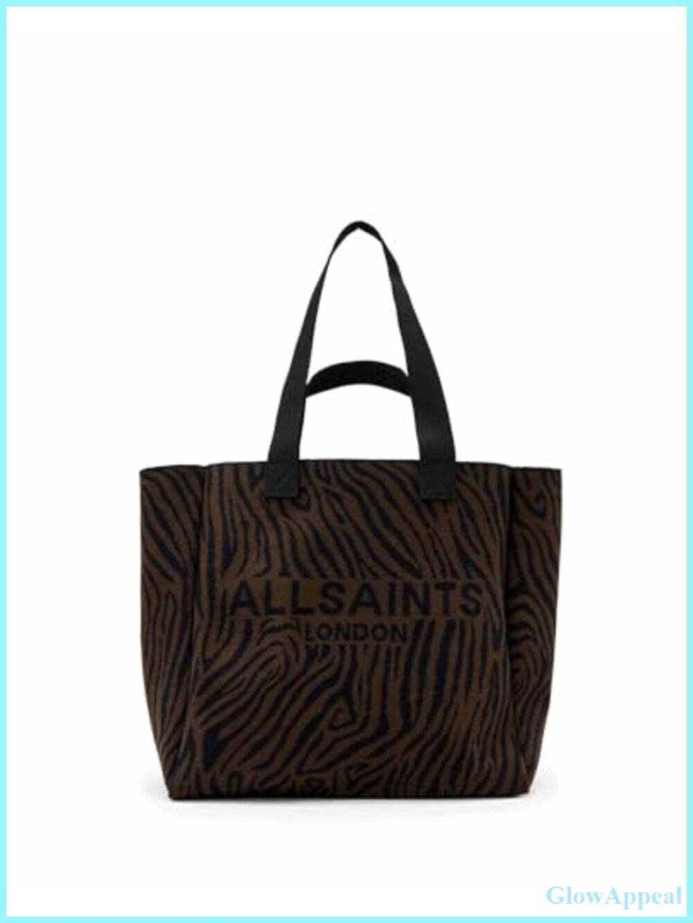 Zebra Print East West Tote Bag Polyester Shoulder Handbag Large Reusable